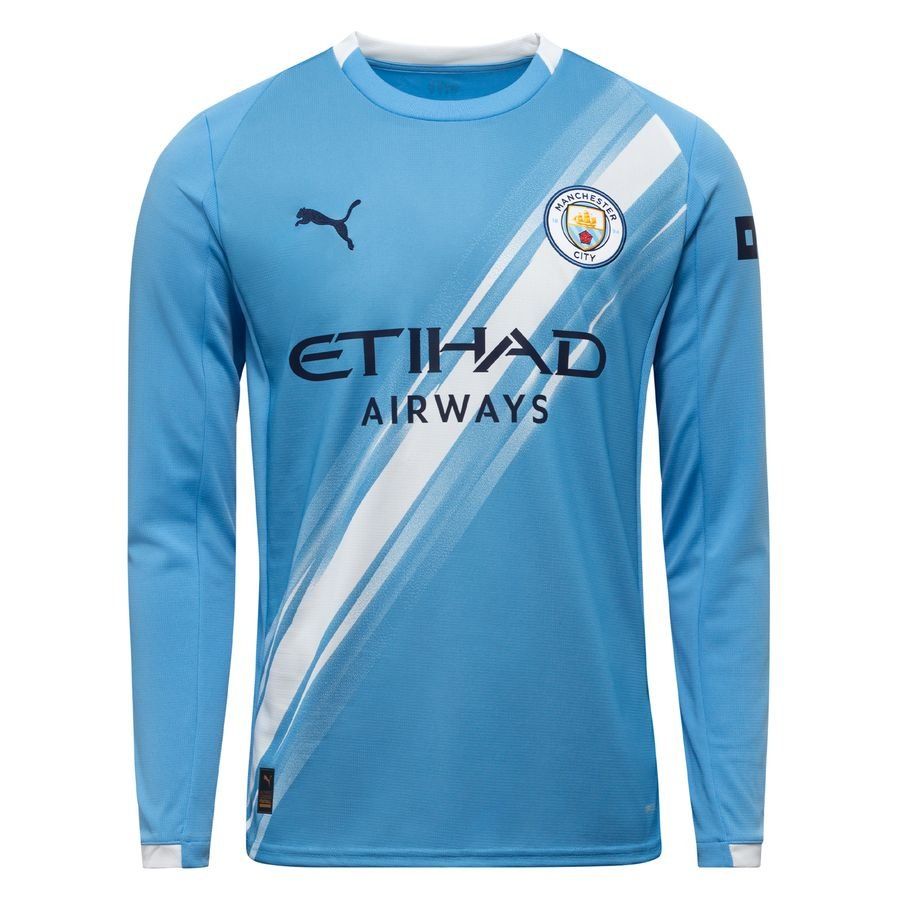 Manchester City Home Shirt 2025/26 Long Sleeves - Men's-SoccerKits Hub | Buy Soccer Jerseys Online